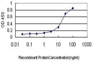 Detection limit for recombinant GST tagged FLJ20643 is approximately 1ng/ml as a capture antibody. (PIH1D1 antibody  (AA 1-290))