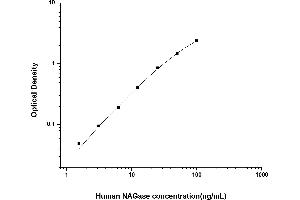 Typical standard curve (MGEA5 ELISA Kit)