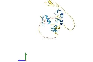 AlphaFold protein structure predicition of Mouse Recombinant Jazf1 Protein, UniprotID Q80ZQ5 (JAZF1 Protein (AA 1-243) (His tag))
