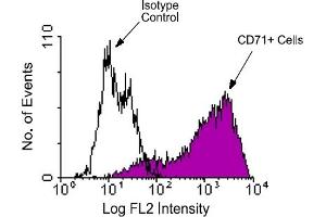 Flow Cytometry (FACS) image for anti-Transferrin Receptor (p90, CD71) (TFRC) antibody (PE) (ABIN370998) (Transferrin Receptor antibody  (PE))