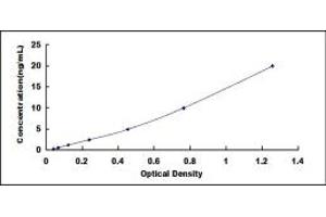 Typical standard curve (NPR1 ELISA Kit)