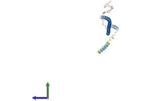 AlphaFold protein structure predicition of Human Recombinant ZWINT Protein, UniprotID O95229 (ZWINT Protein (AA 1-277) (His tag))