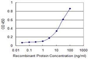 Detection limit for recombinant GST tagged IL1A is 1 ng/ml as a capture antibody. (IL1A antibody  (AA 172-271))