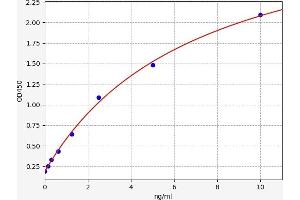 Typical standard curve (PARP4 ELISA Kit)