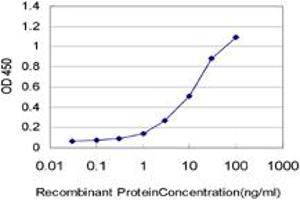 Detection limit for recombinant GST tagged CD82 is approximately 0. (CD82 antibody  (AA 1-267))