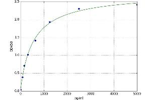 A typical standard curve