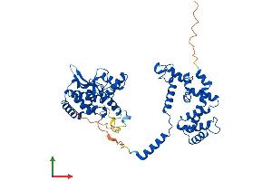 AlphaFold protein structure predicition of Human Recombinant RGS6 Protein, UniprotID P49758