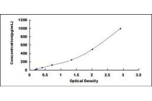 Typical standard curve (IL1R2 ELISA Kit)