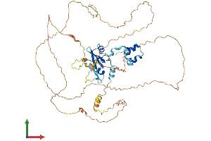AlphaFold protein structure predicition of Mouse Recombinant Socs6 Protein, UniprotID Q9JLY0 (SOCS6 Protein (AA 1-533) (His tag))