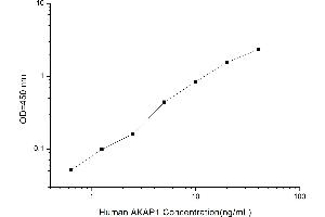 Typical standard curve (AKAP1 ELISA Kit)
