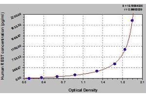 Typical standard curve (REST ELISA Kit)