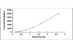 Typical standard curve (TNNI2 ELISA Kit)