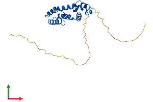 AlphaFold protein structure predicition of Mouse Recombinant Rgs4 Protein, UniprotID O08899 (RGS4 Protein (AA 1-205) (His tag))