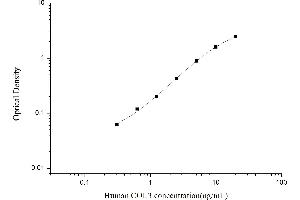 Typical standard curve (COL3 ELISA Kit)