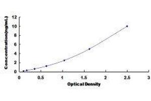 Typical standard curve (SLC30A8 ELISA Kit)