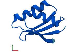 AlphaFold protein structure predicition of Human Recombinant ATOX1 Protein, UniprotID O00244 (ATOX1 Protein (AA 1-68) (Fc Tag))