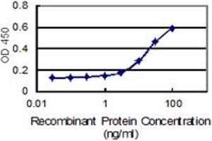 Detection limit for recombinant GST tagged LENG1 is 1 ng/ml as a capture antibody. (Leng1 antibody  (AA 1-264))