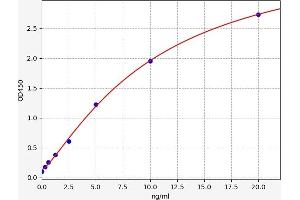 Typical standard curve (ADAMTS9 ELISA Kit)