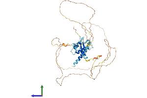AlphaFold protein structure predicition of Human Recombinant INTS12 Protein, UniprotID Q96CB8