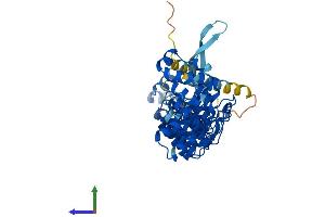 AlphaFold protein structure predicition of Mouse Recombinant Asb16 Protein, UniprotID Q8VHS5 (Ankyrin Repeat and SOCS Box Containing 16 (ASB16) (AA 1-453) protein (His tag))