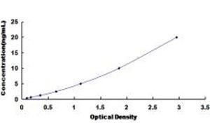 Typical standard curve (PLA2G2A ELISA Kit)