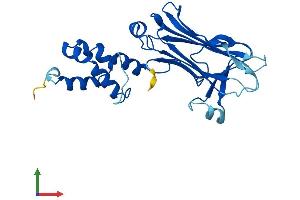 AlphaFold protein structure predicition of Human Recombinant FBXO44 Protein, UniprotID Q9H4M3