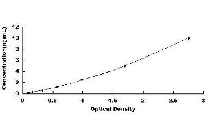 Typical standard curve (BIN1 ELISA Kit)