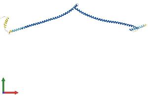 AlphaFold protein structure predicition of Human Recombinant CCDC42 Protein, UniprotID Q96M95 (CCDC42 Protein (AA 1-316) (His tag))