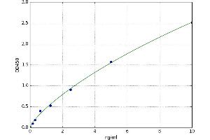 A typical standard curve