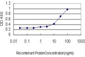 Detection limit for recombinant GST tagged PPFIA4 is approximately 1ng/ml as a capture antibody. (PPFIA4 antibody  (AA 604-699))