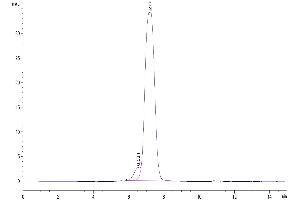 Size-exclusion chromatography-High Pressure Liquid Chromatography (SEC-HPLC) image for Interleukin 17 Receptor A (IL17RA) (AA 33-320) protein (Fc Tag) (ABIN7274230)