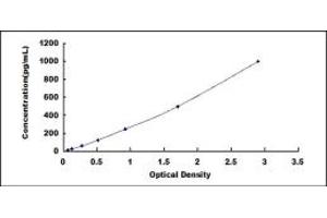 Typical standard curve (HGF ELISA Kit)