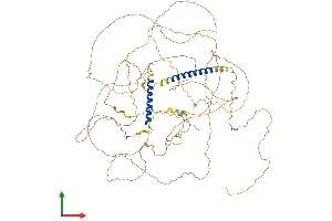 AlphaFold protein structure predicition of Human Recombinant CCSER2 Protein, UniprotID Q9H7U1 (FAM190B Protein (AA 1-834) (His tag))