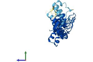 AlphaFold protein structure predicition of Mouse Recombinant Asb8 Protein, UniprotID Q91ZT9
