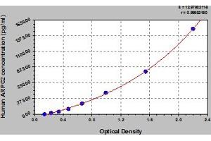 Typical Standard Curve (ARPC2 ELISA Kit)