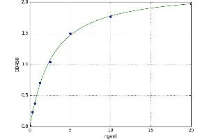 A typical standard curve (SDC4 ELISA Kit)