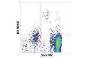 Flow Cytometry (FACS) image for anti-CD34 (CD34) antibody (PE-Cy7) (ABIN2659497) (CD34 antibody  (PE-Cy7))