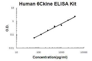 Human CCL21/6Ckine PicoKine ELISA Kit standard curve (CCL21 ELISA Kit)