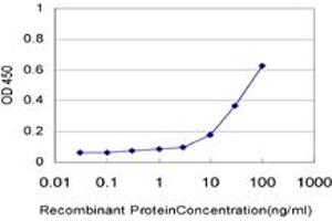 Detection limit for recombinant GST tagged ELF3 is approximately 1ng/ml as a capture antibody. (ELF3 antibody  (AA 262-371))