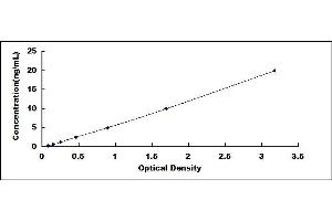Typical standard curve (Asporin ELISA Kit)