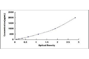 Typical standard curve (Neuropilin 1 ELISA Kit)