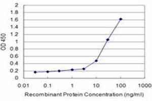 Detection limit for recombinant GST tagged SH3BP4 is approximately 1ng/ml as a capture antibody. (SH3BP4 antibody  (AA 1-110))