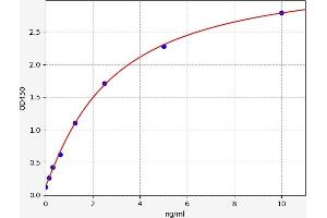 Typical standard curve (MOG ELISA Kit)