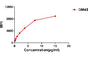 Affinity ranking of different Rabbit anti-CD138 mAb clones by titration of different concentration onto H929 cells. (Recombinant Syndecan 1 antibody  (AA 23-254))