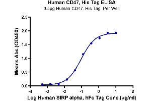 ELISA image for CD47 (CD47) (AA 19-139) protein (His tag) (ABIN7274220)