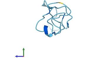 AlphaFold protein structure predicition of Mouse Recombinant Mt2 Protein, UniprotID P02798 (MT2 Protein (AA 1-61) (Fc Tag))