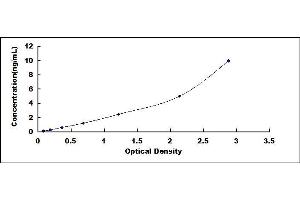 Typical standard curve (AIRE ELISA Kit)