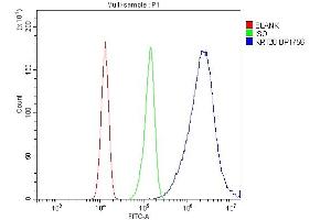 Flow Cytometry analysis of CACO-2 cells using anti-Krt20 antibody (ABIN7601133). (KRT20 antibody  (AA 29-431))