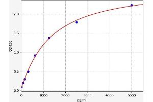 Typical standard curve (NFE2L1 ELISA Kit)