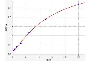 Typical standard curve (ICA1 ELISA Kit)